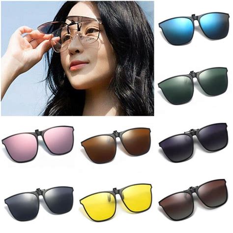 types of clip on sunglasses.